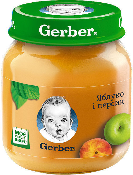 

Пюре Gerber яблоко, персик 130 г (1227226)