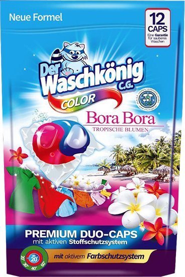 

Капсулы для стирки Waschkonig Color Bora Bora Duo caps 12 шт.