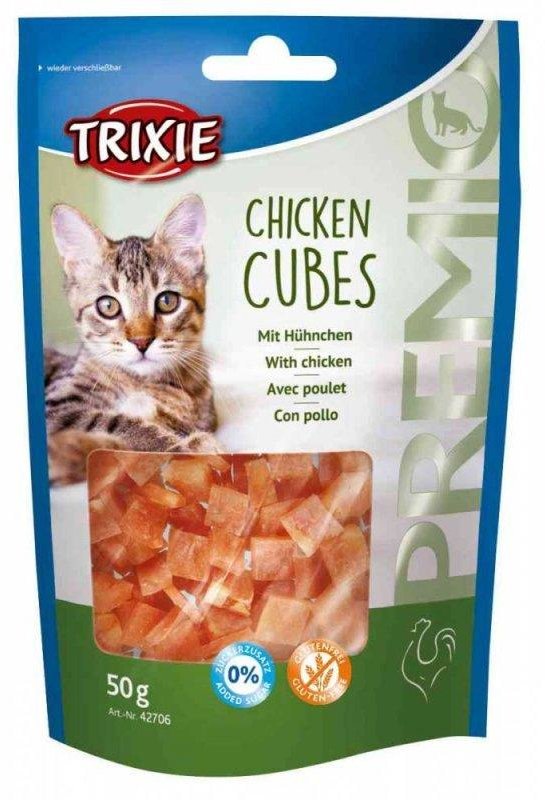 

Лакомство для кошек Trixie Premio Chicken Cubes c курицей в виде кубиков 50 г (4011905427065)