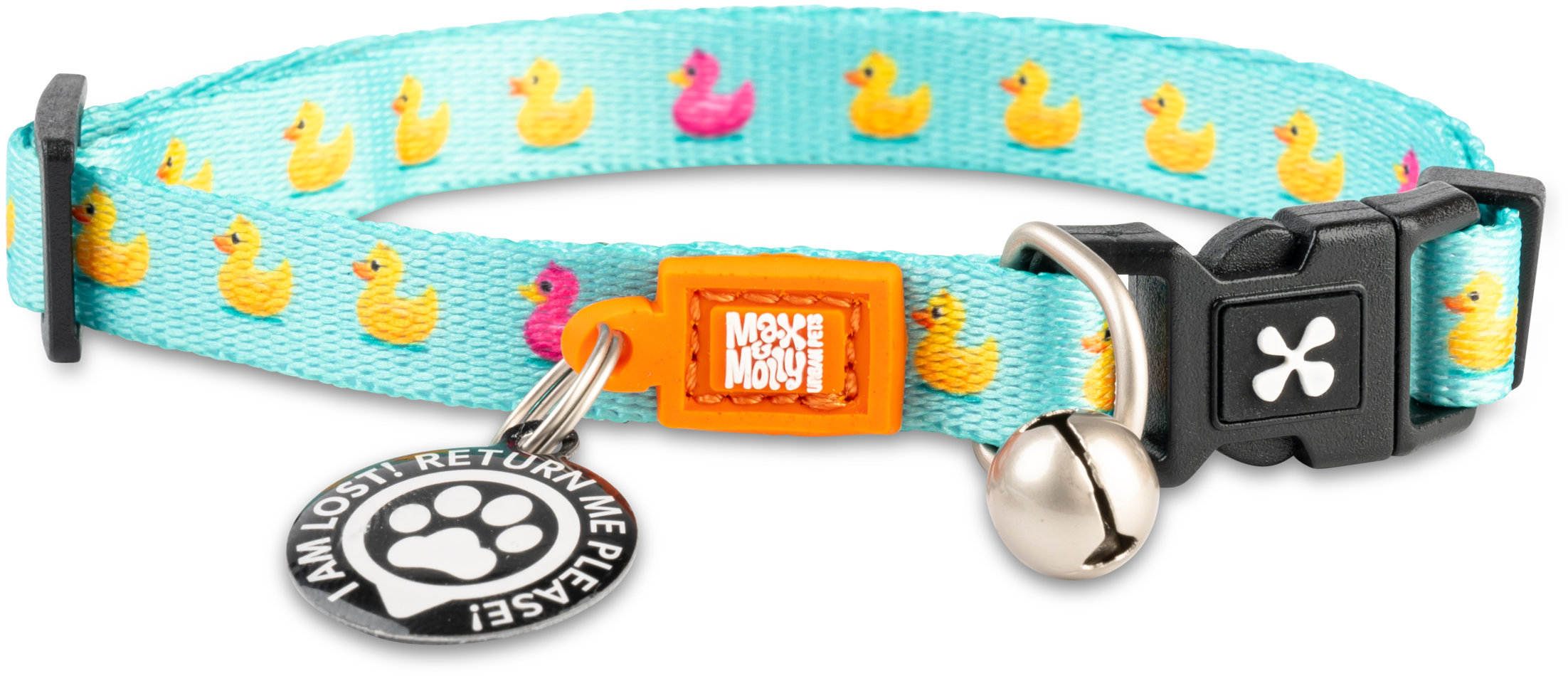 Акція на Ошейник для кошек Max & Molly Urban Pets Smart Id Cat Collar - Ducklings/1size 22-35 см (4894512020450) від Stylus