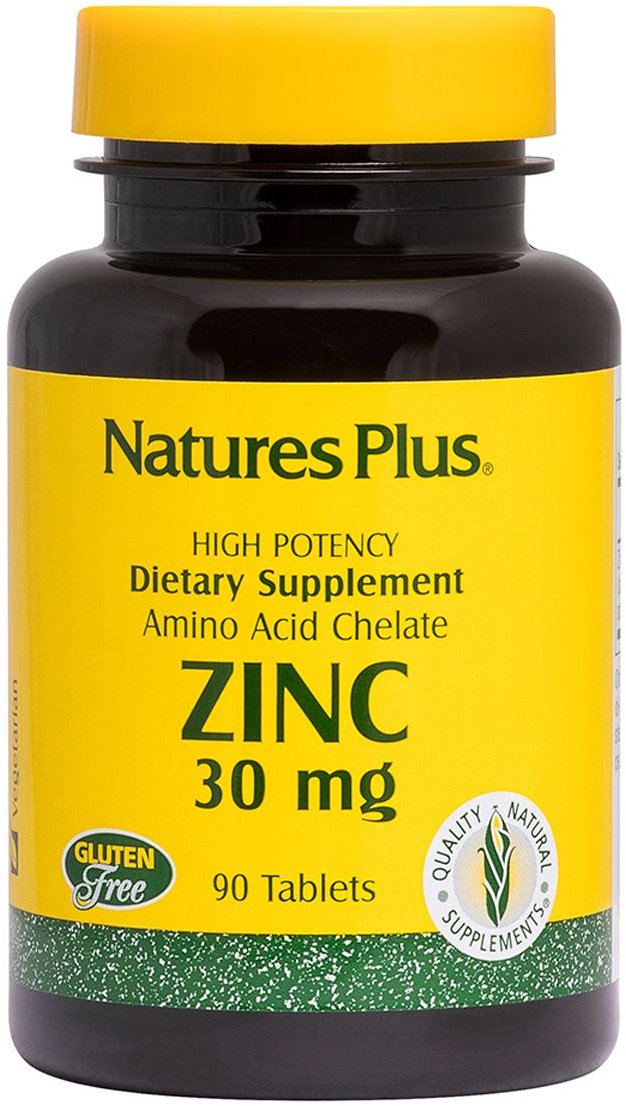 

Natures Plus Zinc, Цинк 30 mg, 90 Tablets (NTP3641)