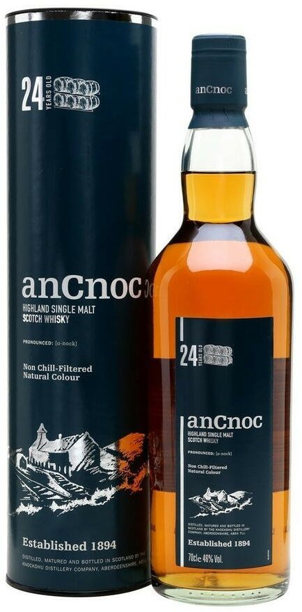 Акція на Виски односолодовый An Cnoc 24 Years Old Single Malt 46% 0.7 л (BWR7330) від Stylus