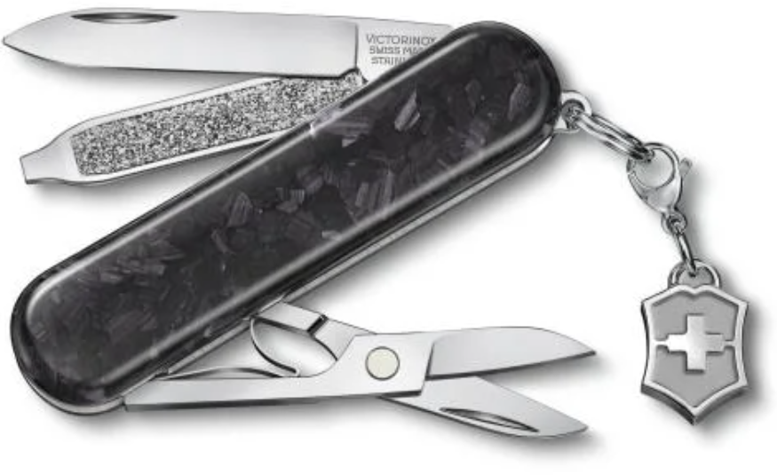 Акція на Victorinox Classic Sd Brilliant Carbon 0.6221.90 (Vx06221.90) від Stylus