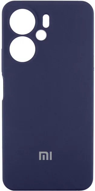 

Lakshmi Premium Silicone Case with Logo Full Camera Midnight Blue for Xiaomi Redmi 13C 4G / 5G / Poco C65 / M6 5G