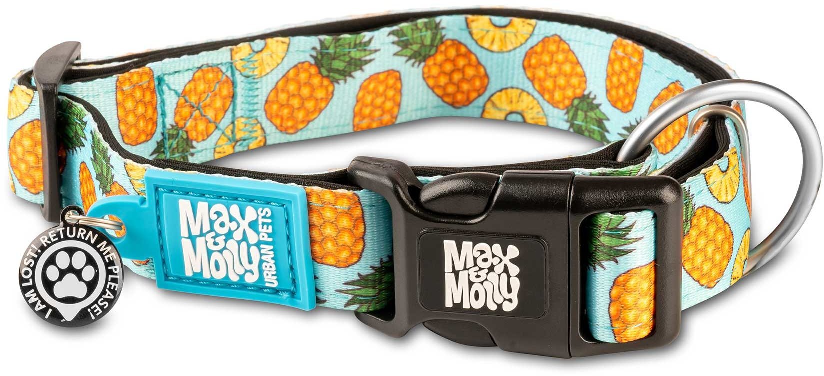 Акція на Ошейник для собак Max & Molly Urban Pets Smart Id Collar - Sweet Pineapple/S 28-45 см (4894512053038) від Stylus