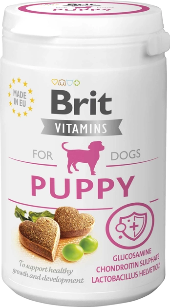 Акція на Вітаміни для цуценят Brit Vitamins Puppy для здорового розвитку 150 г (8595602562503) від Y.UA