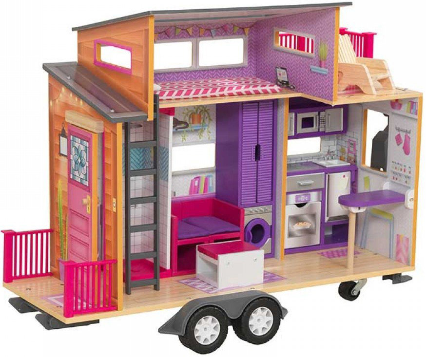 Акция на Будиночок для ляльки причіп Teeny House KidKraft 65948 от Y.UA