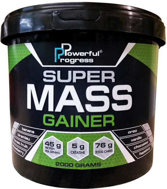 

Powerful Progress Super Mass Gainer 2000 g /20 servings/ Vanilla