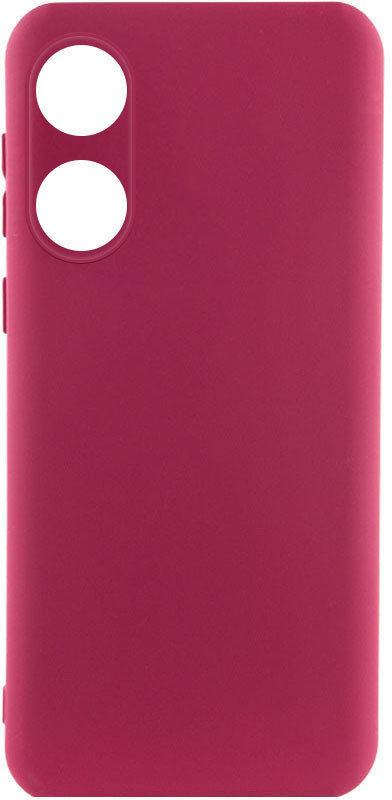 

Lakshmi Case Silicone Cover Full Camera Marsala for Oppo A78 4G