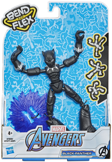 

Фигурка Hasbro Мстители Бенди 15 см E7868 Avengers Bend and flex Black Panther (E7377_E7868)