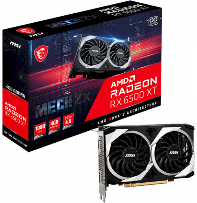 Акція на Msi Radeon Rx 6500 Xt Mech 2X 4G Oc від Stylus