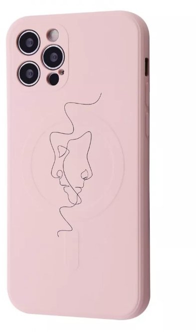 

Wave Minimal Art Case iPhone з MagSafe Pink Sand/Human для iPhone 12 Pro