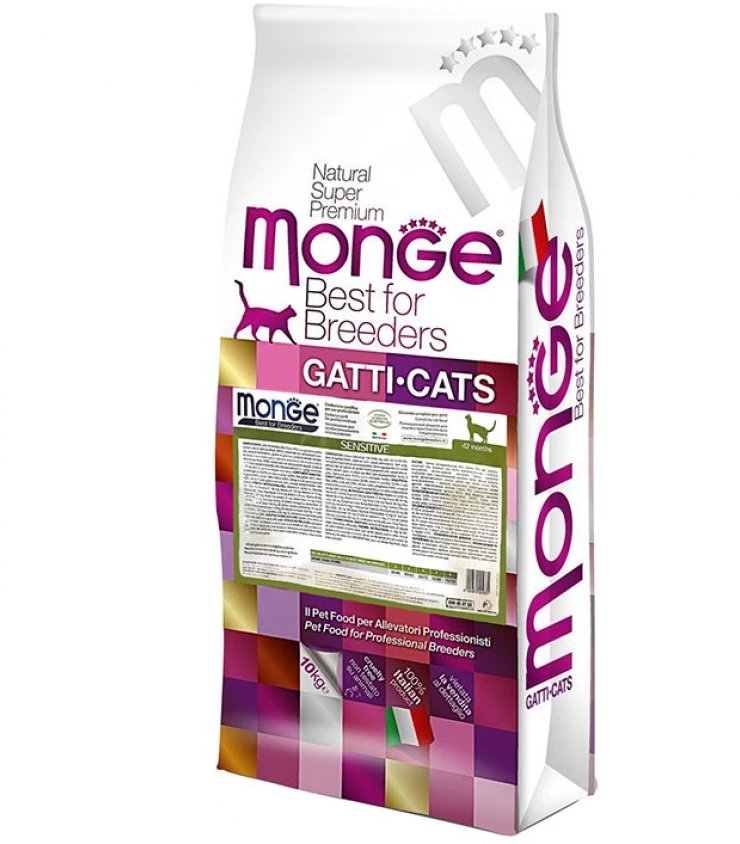 Акція на Сухой корм для котов Monge Cat Sensitive 10 кг (70004831) від Stylus