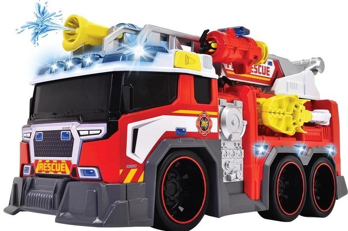 Акція на Пожарная машина Dickie Toys Борец с огнем со звуком и световыми эффектами 46 см (3307000) від Stylus
