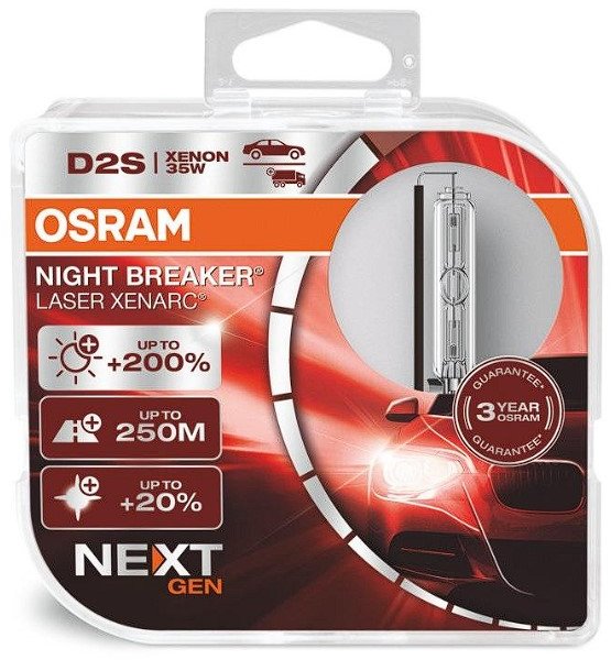 Акція на Ксенонова лампа Osram D2S Xenarc Night Breaker Laser (NEXT GEN) 35W (66240XNN-HCB) від Y.UA