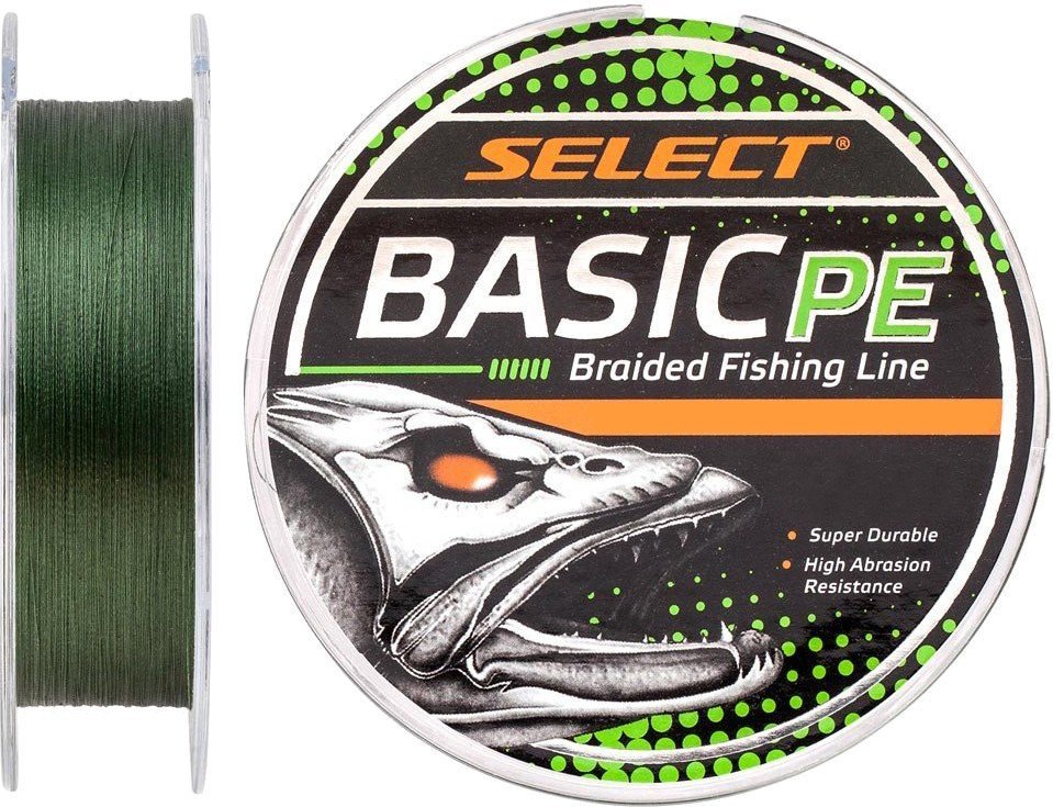 

Шнур Select Basic Pe 100m (темн-зел.) 0.08mm 8lb/4kg (1870.27.59)