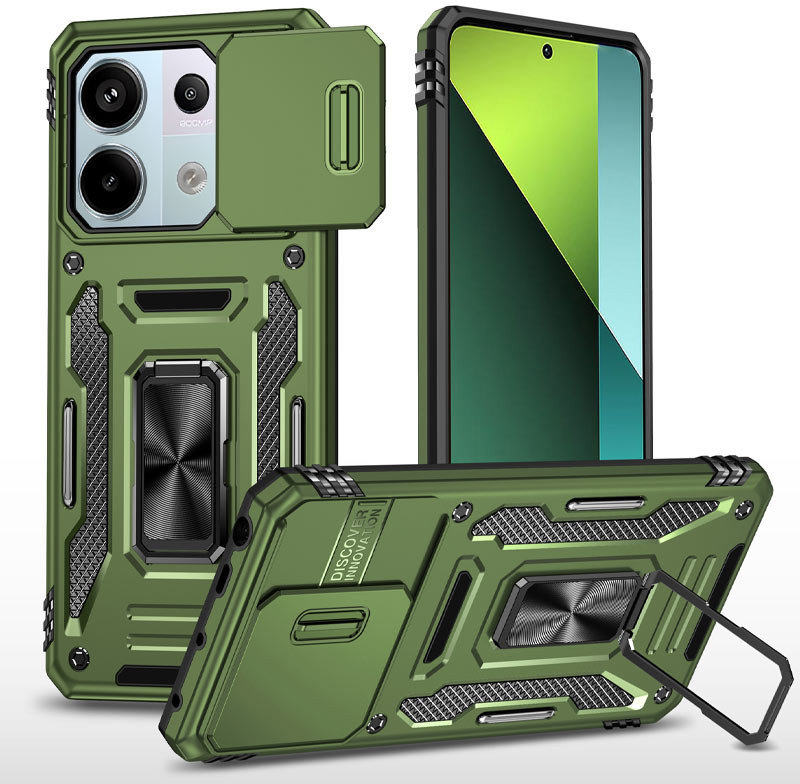 

Mobile Case Camshield Army Ring Army Green для Xiaomi Redmi Note 13 4G