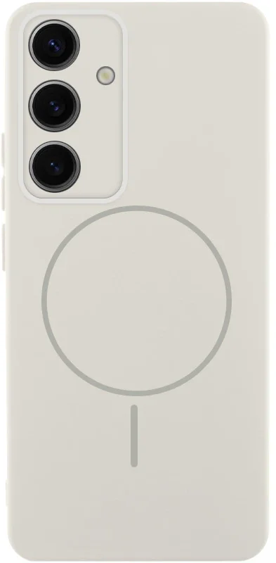 

Lakshmi Case Silicone Cover Full Camera MagFit White для Samsung S916 Galaxy S23 Plus