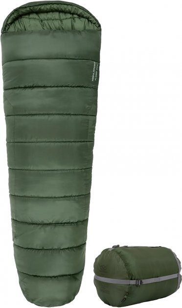 Акция на Спальный мешок Highlander Phoenix Flame 400/-9°C Olive Green Left зеленый (SB244-OG) от Stylus