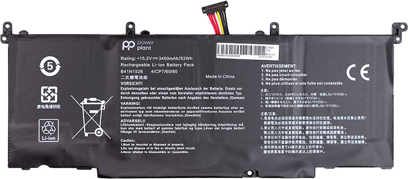 

PowerPlant Asus Rog S5 (B41N1526) 15.2V 3400mAh (NB431359)