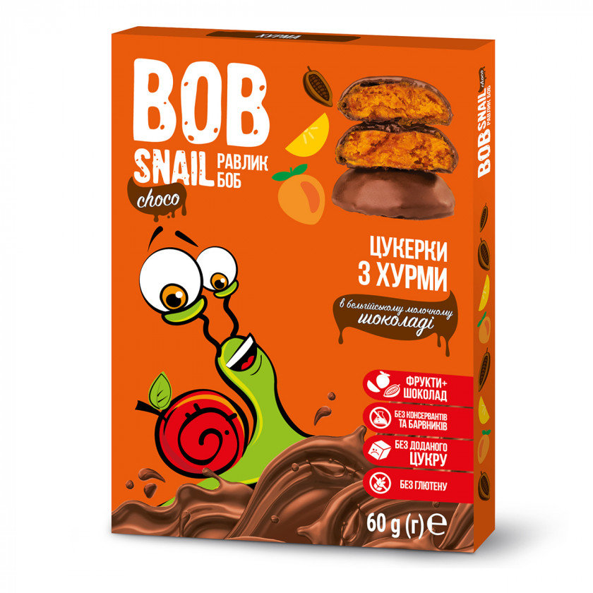 

Натуральные конфеты Bob Snail Хурма в бельгийском молочном шоколаде 60 г