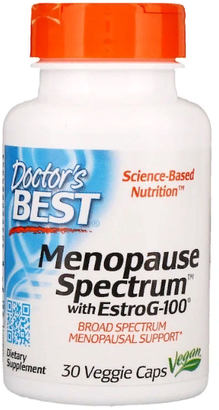 

Doctor's Best, Menopause Spectrum with EstroG-100, 30 Veggie Caps (DRB-00297)