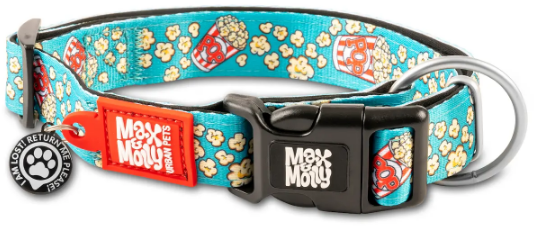 Акція на Ошейник Max & Molly Urban Pets Smart Id Collar - Popcorn/S с принтом Попкорн (4894512024618) від Stylus