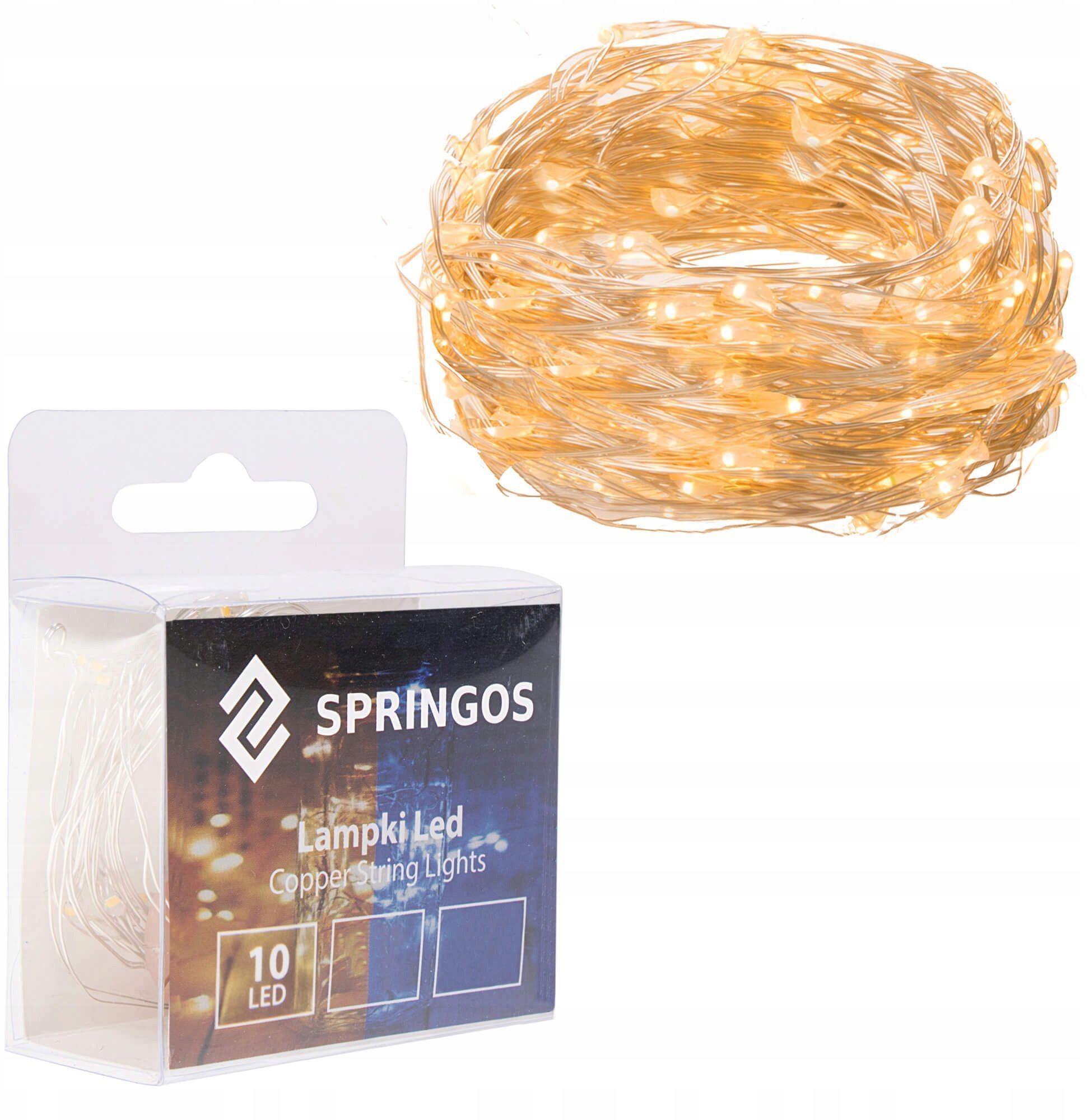 

Гирлянда на батарейках Springos 0.9 м 10 Led CL0001 Warm White