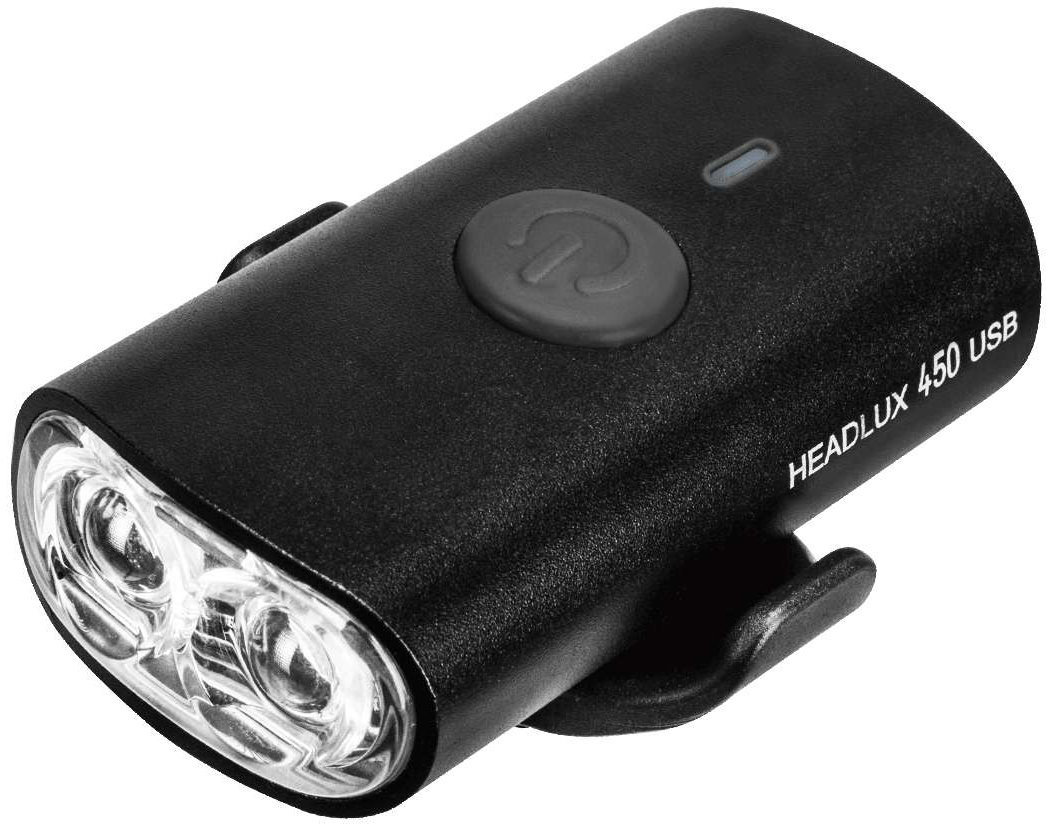 

Свет передний диод Topeak HeadLux 450 Usb 4 функц 940mAh 450люм черный 73г (TMS089B)