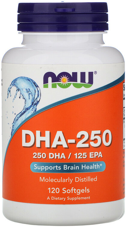 Акція на Now Foods DHA-250, 120 Softgels (NOW-01610) від Stylus