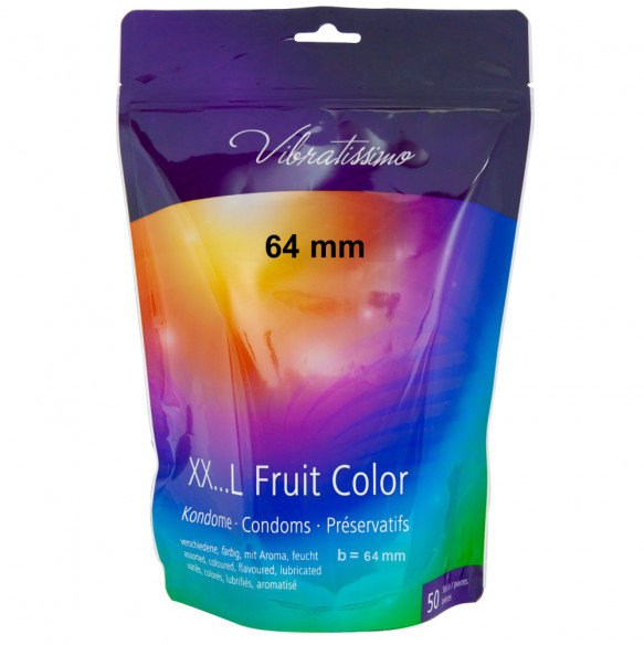 

Презервативи Amor Vibratissimo XX... L Fruit Color, 64 мм, 50 шт