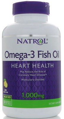 Акція на Natrol Omega-3 Fish Oil 1,000 mg 150 Softgels Natural Lemon Flavor Рыбий жир в капсулах від Stylus