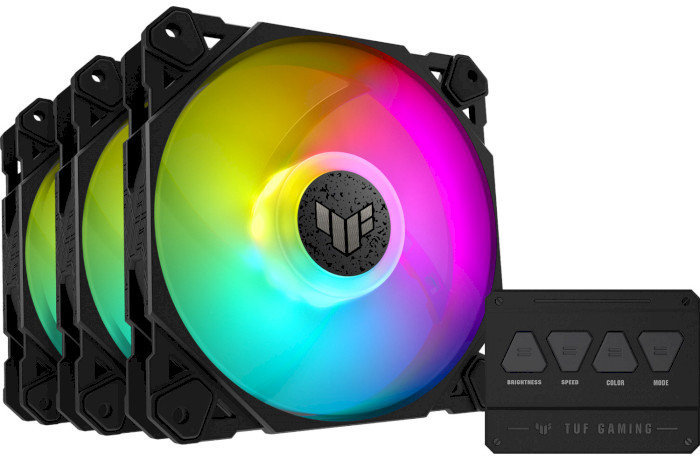 

Asus Tuf Gaming TF120 Argb Fan - Triple Fan Kit with Argb Controller (90DA0030-B09030)