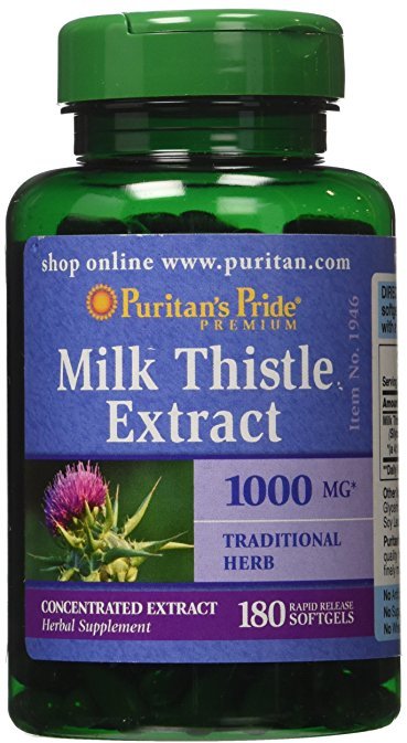 Акція на Puritan's Pride Milk Thistle Extract 1000 mg 180 Softgels від Stylus