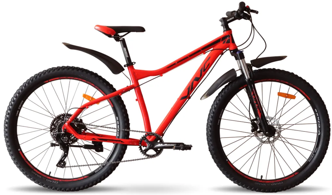 Акція на Велосипед Vnc 2023' 27.5"x2.80" HighRider  A7  Plus V1A7P-2743-RB M/17"/43см (2510) red (shiny)/black (matt) від Stylus