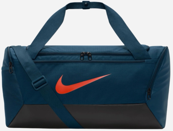 Акція на Сумка Nike Nk Brsla S Duff 9.5 41L темно-синяя Уни 51x28х28 см (DM3976-478) від Stylus