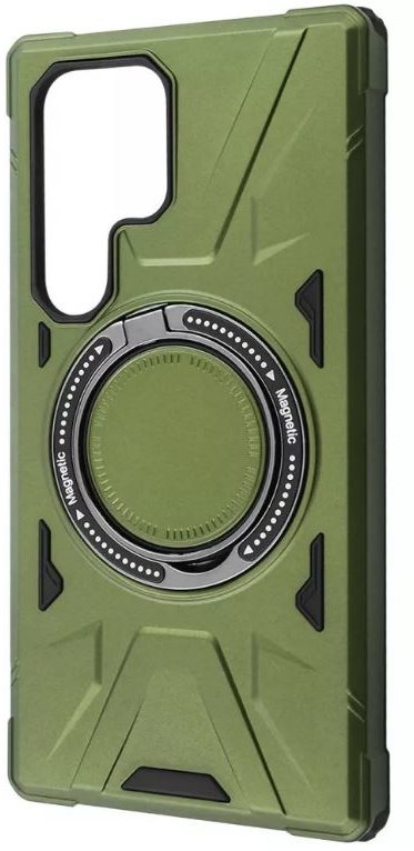 

Wave Iron Grip with Magnetic Ring Dark Green for Samsung S918 Galaxy S23 Ultra