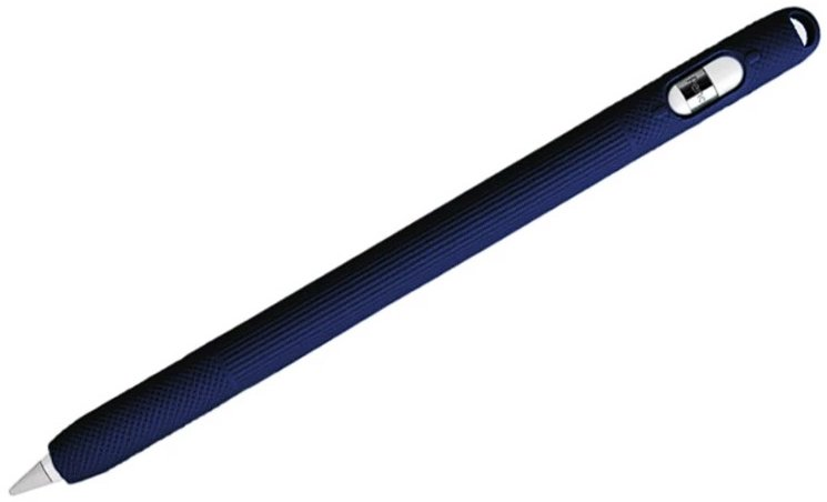 Акція на Чехол для стилуса COTEetCI Solid Silicone Cover for Apple Pencil 2 Dark Blue (CS7082(2-D)-BL) від Stylus