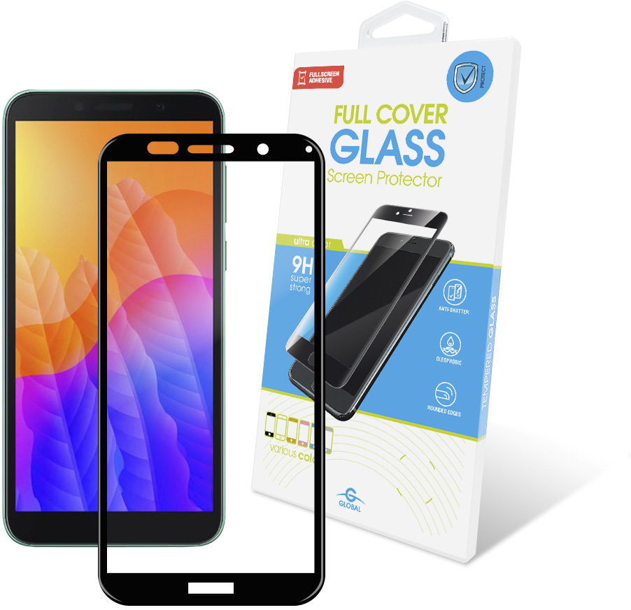 

Global Tempered Glass Full Glue Black for Huawei Y5p