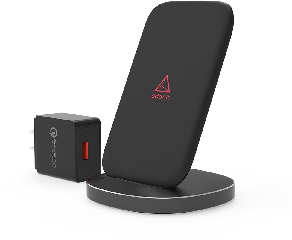 Акция на Adonit Wireless Fast Charging Stand 10W Black (3130-17-07-C) от Y.UA