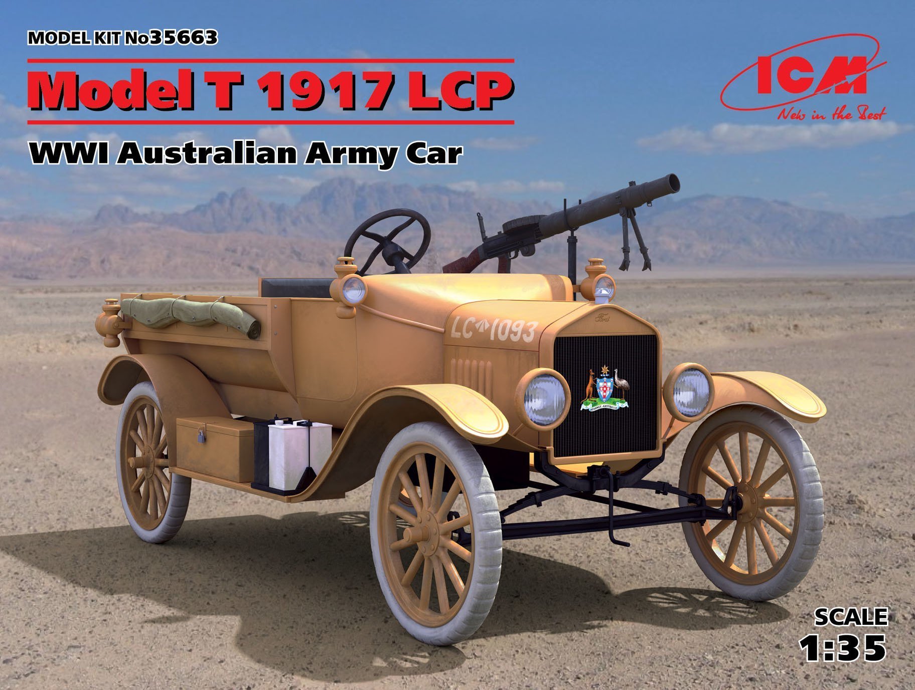 

Автомобіль армії Австралії, Модель T 1917 LCP, І МВ, Model T 1917 LCP, Australian Army Vehicle, Wwi (ICM35663)