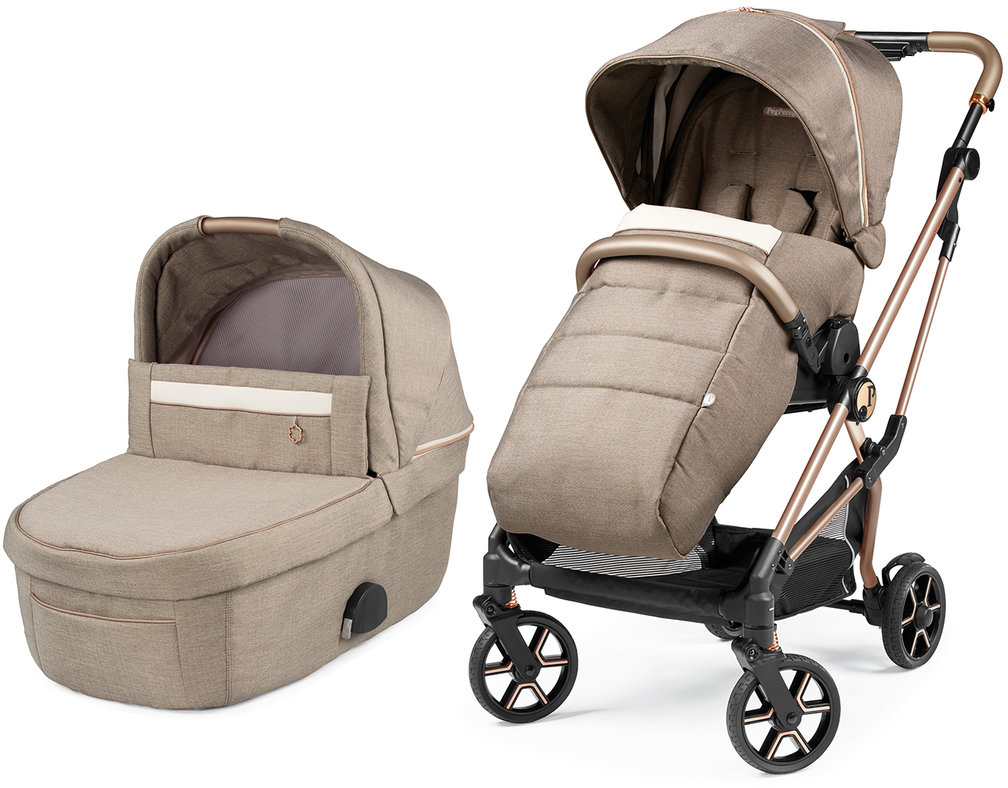 Акція на Коляска Peg-Perego 2 в 1 Vivace Mon Amour Розовое золото (PACK-VIV2100000001) від Stylus