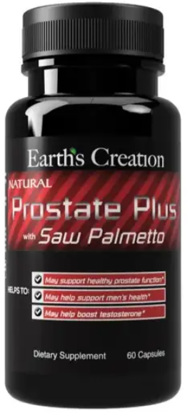 Акція на Earth`s Creation Prostate Plus with Saw Palmetto Витамины для простаты с Со Пальметто 60 капсул від Stylus