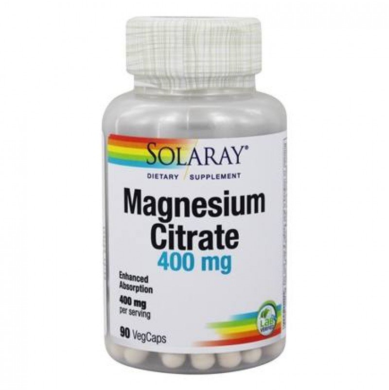 Акція на Solaray Magnesium Citrate, 400 mg, 90 VegCaps (SOR-46301) від Stylus