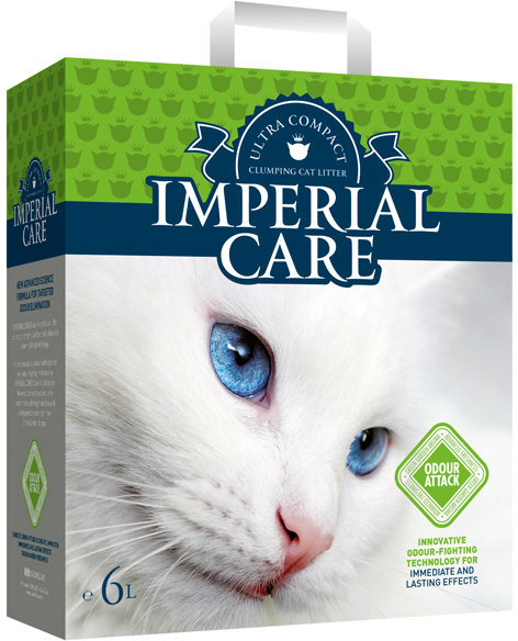 Акція на Наповнювач туалетів для кішок Imperial Care Odour Attack ультра-грудкує 6 кг (6 л) (5200357801748) від Y.UA