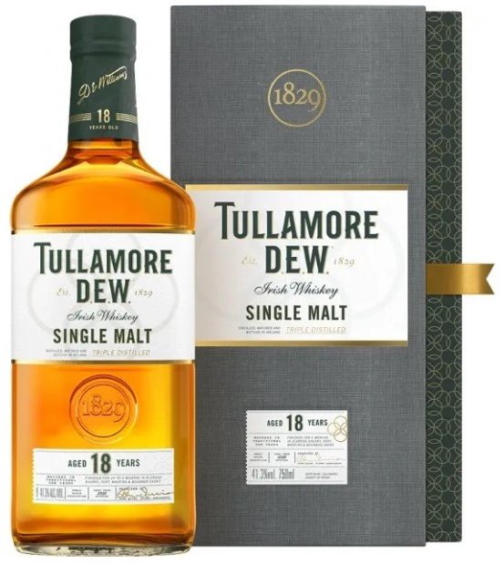Акція на Виски Tullamore Dew 18 лет Single Malt 41.3%, 0.7 л (DDSAT4P102) від Stylus