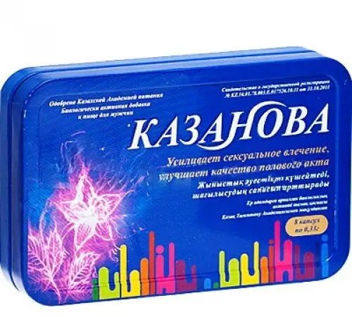 

Капсулы для потенции Казанова (8 капсул)