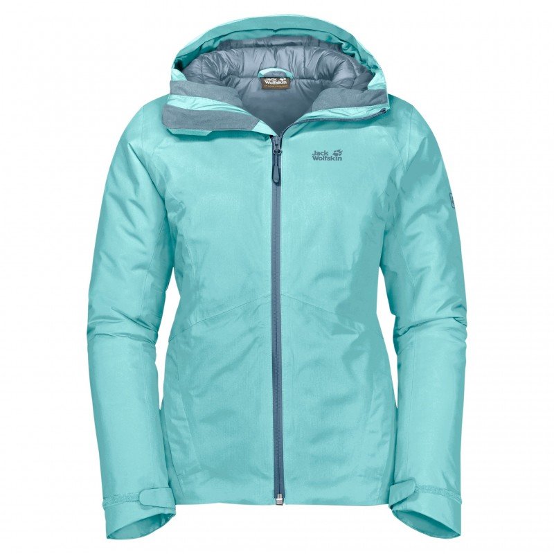 

Куртка Jack Wolfskin Argon Storm Jacket W 1111591-4110 40 голубая зимняя с капюшоном