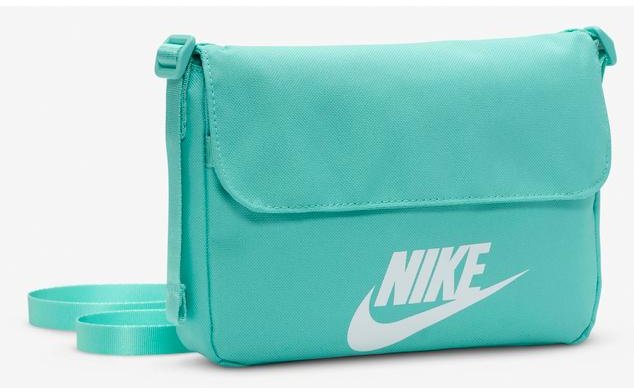 

Сумка жіноча Nike W Nsw Futura 365 Cross-Body 3L бірюзова 22х16х6 см (CW9300-300)