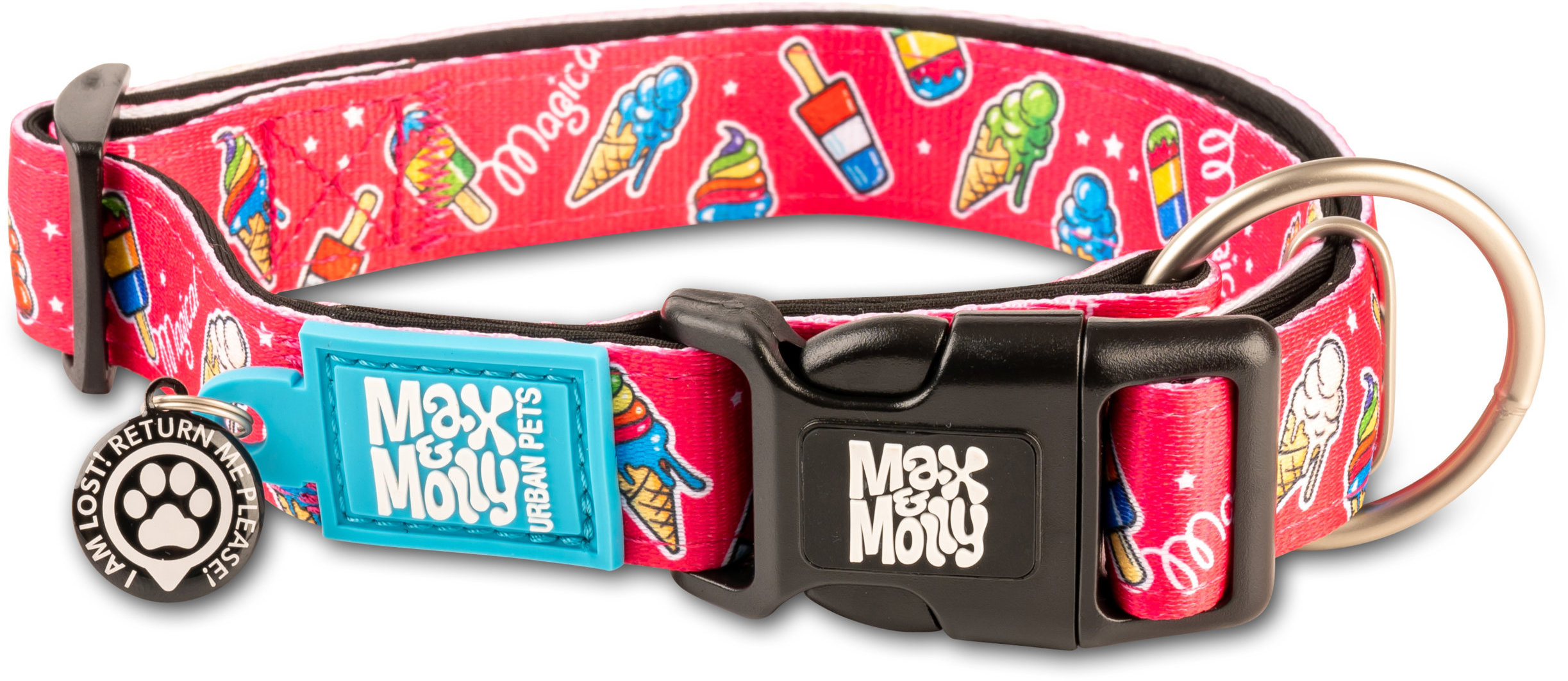 Акція на Ошейник Max & Molly Urban Pets Smart Id Collar - Magical/M с принтом Магии (4894512052697) від Stylus